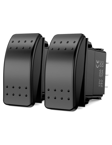 Interruptor de Palanca 3 Vías Nilight 12V 24V Impermeable 2PCS Interruptor de Palanca 3 Vías Nilight 12V 24V Impermeable 2PCS