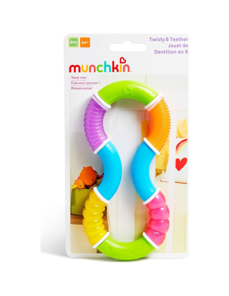 Mordedor Munchkin Twisty Figura 8 para Bebés 6+ meses Mordedor Munchkin Twisty Figura 8 para Bebés 6+ meses