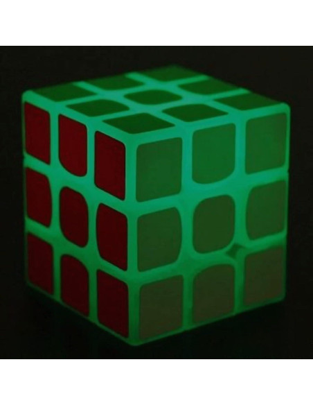 Cubo de Velocidad 3x3 Luminiscente Verde AMAZA - Rompecabezas Cubo de Velocidad 3x3 Luminiscente Verde AMAZA - Rompecabezas
