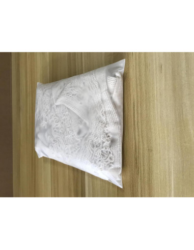 Bolsas de Compras Reutilizables de Malla de Algodón Beige