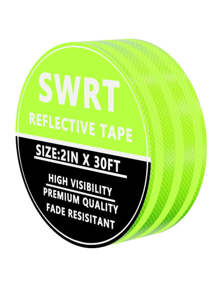 Cinta Reflectante SWRT 5.08 cm x 9.14 m Verde Fluorescente Cinta Reflectante SWRT 5.08 cm x 9.14 m Verde Fluorescente