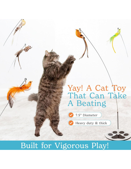 Juego Interactivo para Gatos GADGETSOLOGY 5 Piezas Plumas Juego Interactivo para Gatos GADGETSOLOGY 5 Piezas Plumas