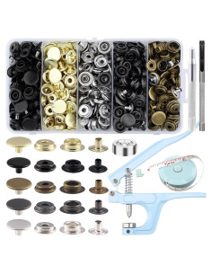 Kit de Botones a Presión XRIHSNAVI 15mm Acero Inoxidable 510 PCS