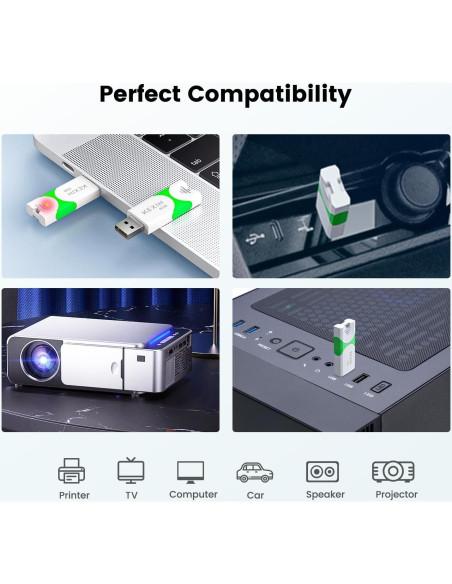 Unidad Flash KEXIN 8GB USB 2.0 Verde - Paquete de 10 Unidad Flash KEXIN 8GB USB 2.0 Verde - Paquete de 10