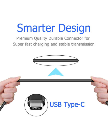 Cable USB A a Tipo C 2-Pack 3FT HONGPING para Samsung Cable USB A a Tipo C 2-Pack 3FT HONGPING para Samsung