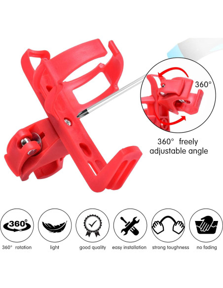 Soporte Universal para Botellas Xthuge - Rotatorio 360 Rojo Soporte Universal para Botellas Xthuge - Rotatorio 360 Rojo