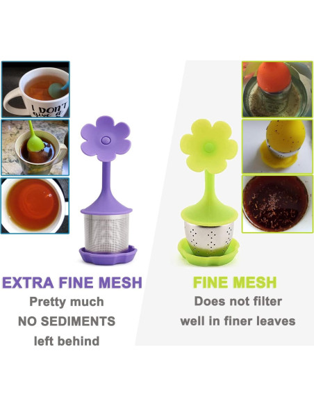 Infusores de Té de Silicona HQSLsund - Paquete de 2 Colores Infusores de Té de Silicona HQSLsund - Paquete de 2 Colores
