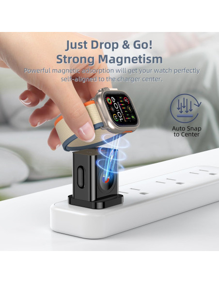 Cargador 3-en-1 HONOT 20W PD para Apple Watch y iPhone Negro Cargador 3-en-1 HONOT 20W PD para Apple Watch y iPhone Negro