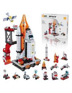 Set de Bloques de Construcción Aeroespacial FNG 566 Piezas 12 en 1
