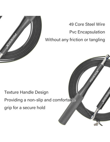Cuerda de Salto Ajustable Callfit con Mango de Aluminio Antideslizante