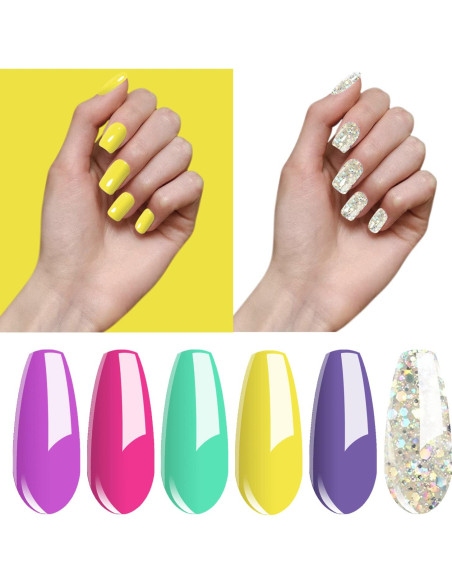 Set de Esmalte de Uñas en Gel Vishine 6 Colores 8ml Set de Esmalte de Uñas en Gel Vishine 6 Colores 8ml