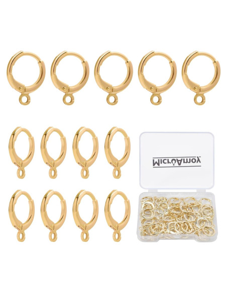 60 Ganchos de Aro Huggie Oro Lleno 14K MICROAMOY Hipoalergénicos 60 Ganchos de Aro Huggie Oro Lleno 14K MICROAMOY Hipoalergénicos