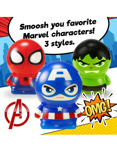 Bola de Espuma Squishy Marvel JA-RU - Superhéroes 1 Pack