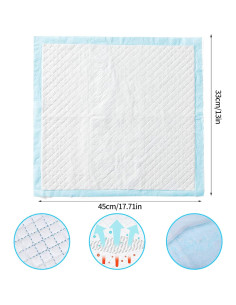 20 Almohadillas Desechables para Orina de Mascotas 33x45cm 2