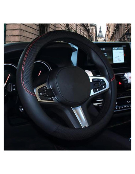 Funda de Volante de Coche SHIAWASENA 15 Pulgadas Antideslizante Funda de Volante de Coche SHIAWASENA 15 Pulgadas Antideslizante
