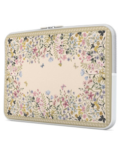 Funda para Laptop iLeadon 13-14" Beige - Protección Floral