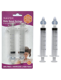 Aspirador Nasal para Bebé NAUSH - Jeringa 10ml Silicona BPA Free