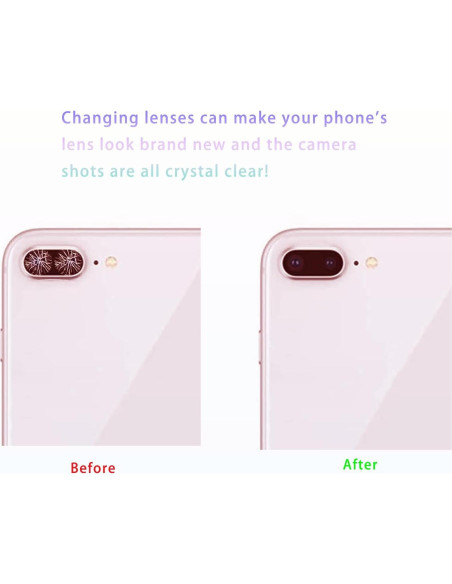 2 Lentes de Reemplazo para Cámara Trasera iPhone 7/8 Plus 2 Lentes de Reemplazo para Cámara Trasera iPhone 7/8 Plus