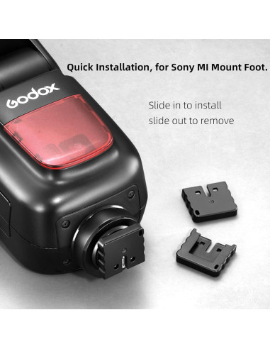 Godox 2 Paquete Montura Zapata para Flash Sony MI