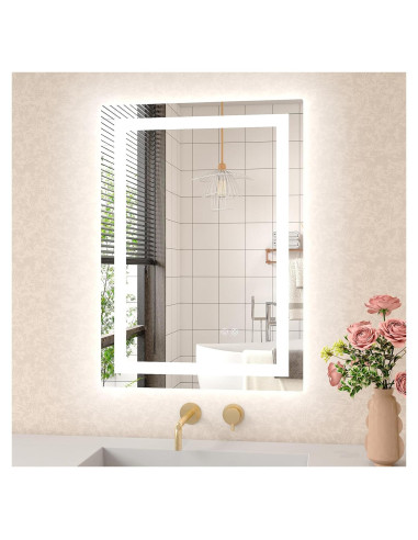 Espejo LED 50.8x71.1 cm Twalsu con Luz Frontal y Trasera