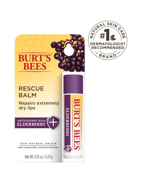 Bálsamo Labial Burt's Bees Rescue Balm Saúco 4.25 g Natural Bálsamo Labial Burt's Bees Rescue Balm Saúco 4.25 g Natural