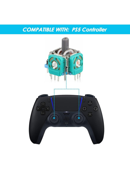 Reemplazo Joystick Analógico Veanic PS5 - 6 Piezas Reemplazo Joystick Analógico Veanic PS5 - 6 Piezas