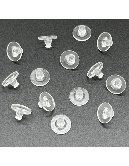 Resortes de Aretes de Silicona Transparente Chunney 150 Pcs Resortes de Aretes de Silicona Transparente Chunney 150 Pcs