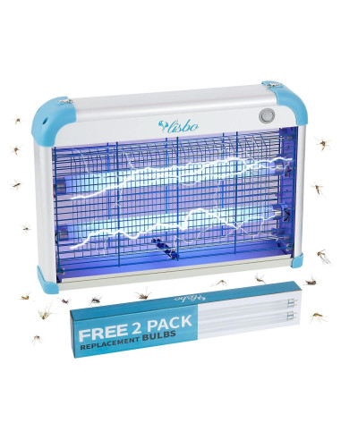 Asesino de Insectos Eléctrico VLISBO 3000V Luz UV 20W