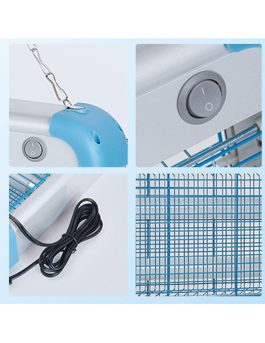 Asesino de Insectos Eléctrico VLISBO 3000V Luz UV 20W