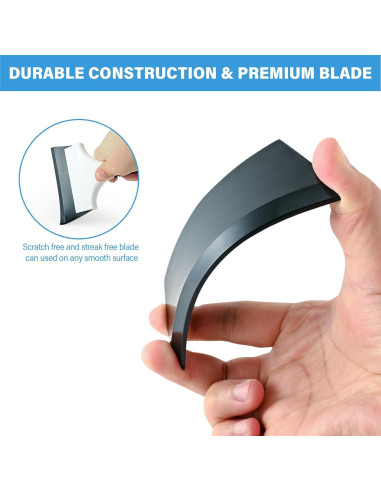 Raspador de Limpieza Multiusos Gomake 15cm Negro - 2 Piezas