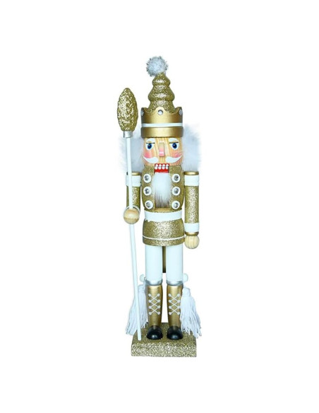 Adorno Navideño Cascanueces de Madera ZaH 40cm Dorado Adorno Navideño Cascanueces de Madera ZaH 40cm Dorado