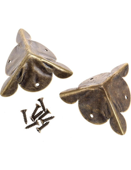 Protectores de Esquinas de Hierro Antiguo Dophee 12 Pcs 30mm Protectores de Esquinas de Hierro Antiguo Dophee 12 Pcs 30mm
