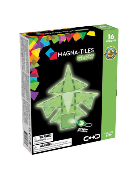 MAGNA-TILES Brillantes Set de 16 Piezas Magnéticas MAGNA-TILES Brillantes Set de 16 Piezas Magnéticas