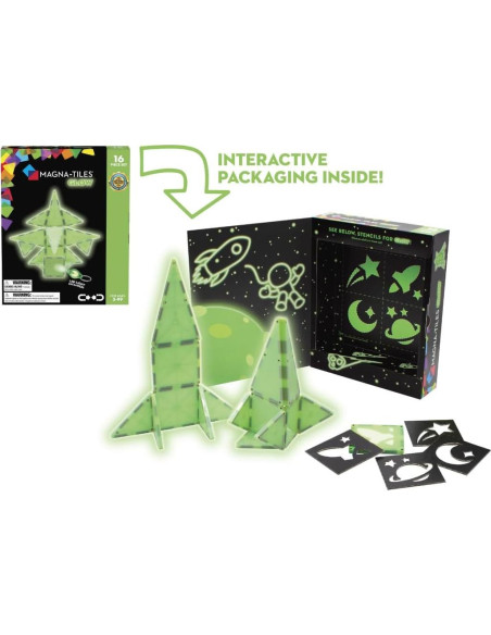 MAGNA-TILES Brillantes Set de 16 Piezas Magnéticas MAGNA-TILES Brillantes Set de 16 Piezas Magnéticas