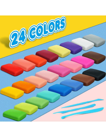 Arcilla Secada al Aire ESSENSON Magic Clay 24 Colores Arcilla Secada al Aire ESSENSON Magic Clay 24 Colores