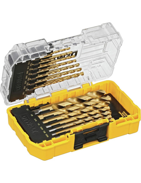 Juego de Brocas DEWALT 21 Piezas Nitruro de Titanio Juego de Brocas DEWALT 21 Piezas Nitruro de Titanio