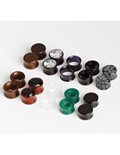 Set de 20 Tapones de Oído de Piedra Mixta TBOSEN 16 mm 2