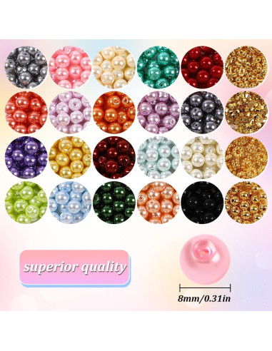 Kit de Fabricación de Pulseras RACIOCK - 750 Perlas 8mm