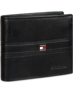 Cartera Bifold de Cuero Tommy Hilfiger para Hombre - Negro, 6 Ranuras 2