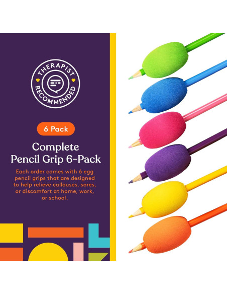 Agarraderas Ergonómicas para Lápiz Suministros Especiales 6 Piezas Agarraderas Ergonómicas para Lápiz Suministros Especiales 6 Piezas