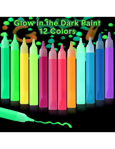 30 Marcadores de Pintura que Brillan en la Oscuridad Dunzoom 30 Marcadores de Pintura que Brillan en la Oscuridad Dunzoom