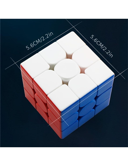 Cubo Rápido 3x3 ZY- TY7810 5.58cm Juguete Antiestrés Cubo Rápido 3x3 ZY- TY7810 5.58cm Juguete Antiestrés
