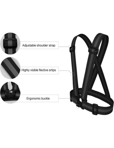 Chaleco Reflectante Ajustable Chiwo 2-Pack Alta Visibilidad