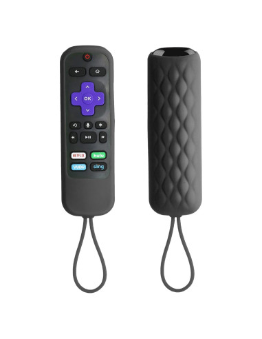 Funda de Silicona TOKERSE para Control Remoto TCL Roku - Negro