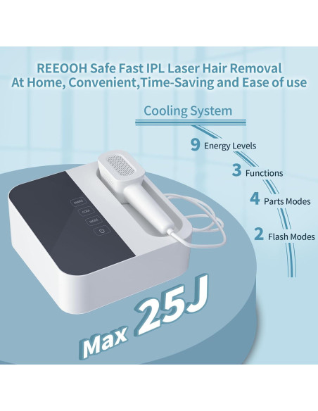 Eliminador de Vello IPL REEOOH con Enfriamiento para Casa Eliminador de Vello IPL REEOOH con Enfriamiento para Casa