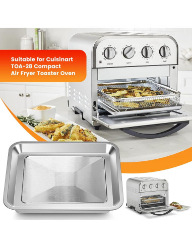 Bandeja de Acero para Horno Tostador de Aire ZHL 27.2x24.9 cm