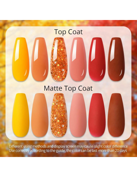 Set de Gel para Extensión de Uñas UR SUGAR 6 Colores Otoño Set de Gel para Extensión de Uñas UR SUGAR 6 Colores Otoño