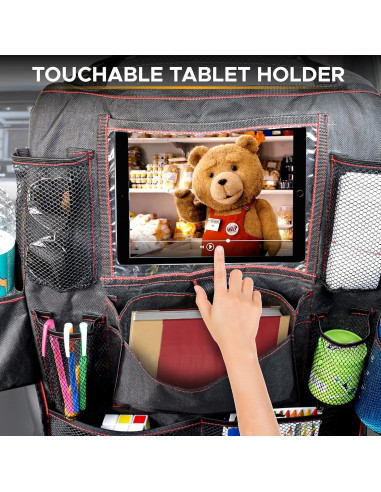 Organizador de Asiento Trasero EcoNour - Protector Impermeable 2 Pzas