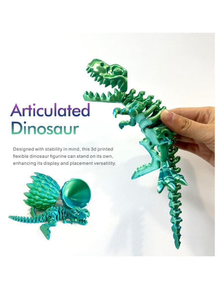 Juguete Dinosaurio 3D JFJB Huevo Dragón Verdeazul 20.3 cm Juguete Dinosaurio 3D JFJB Huevo Dragón Verdeazul 20.3 cm