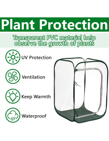 Mini Invernadero Pop Up DECOHS 61x61x91 cm PVC Transparente